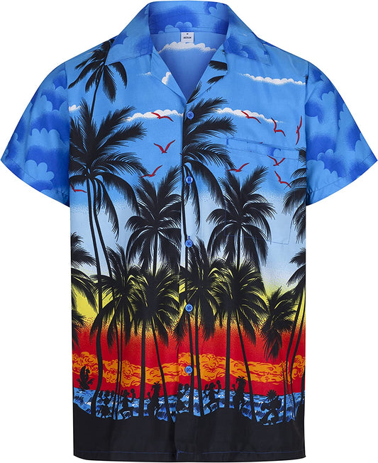 Premium Hawaiian Shirt Beach Sky design